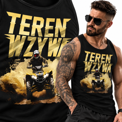 TANK TOP ŚMIESZNY TEREN WZYWA